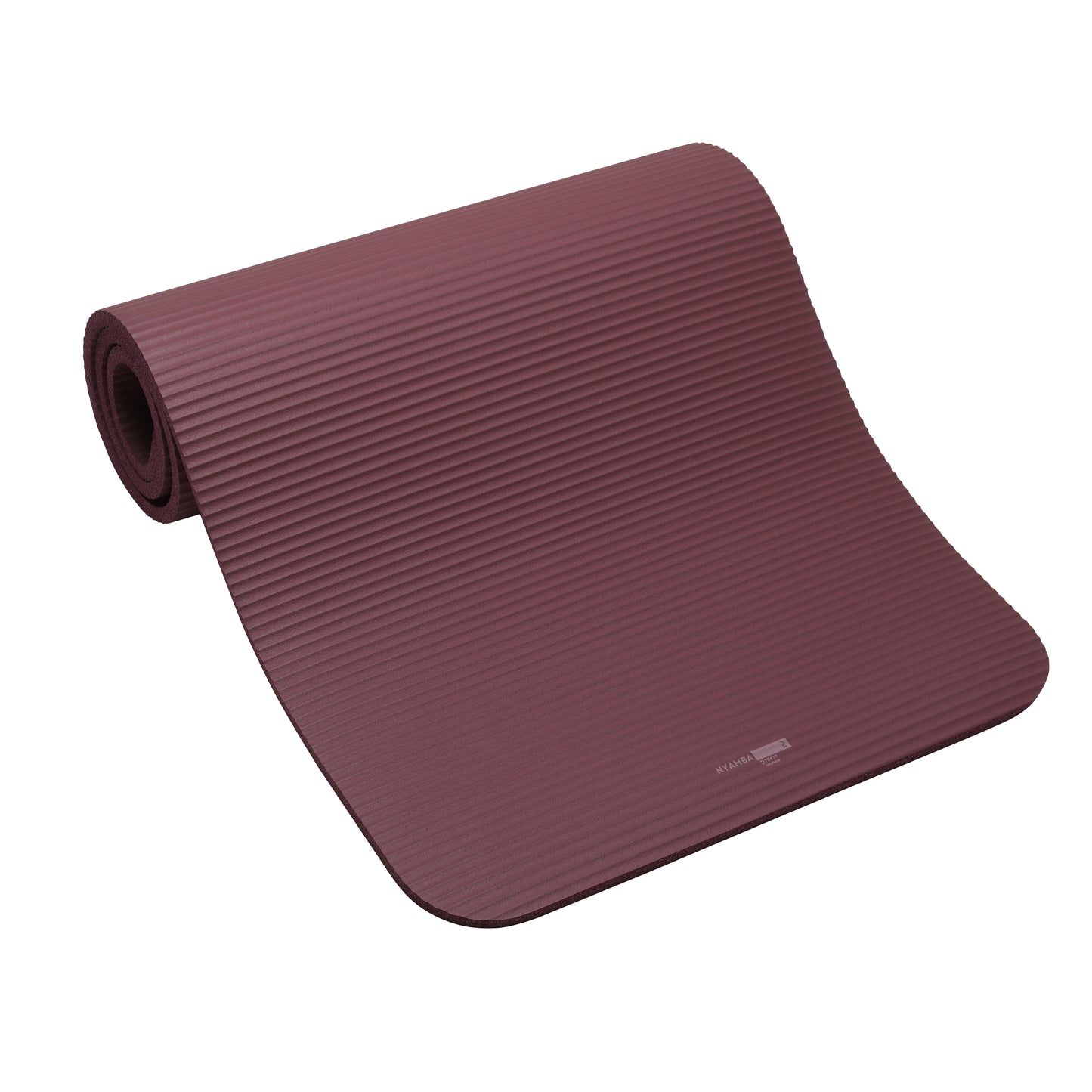 Pilates floor mat comfort m 180 cm x 60 cm x 15 mm - burgundy