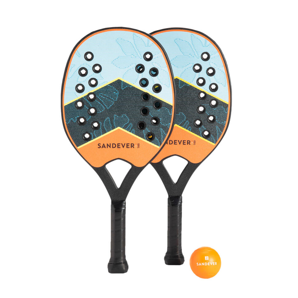 Beach tennis rackets set btr 160 ov