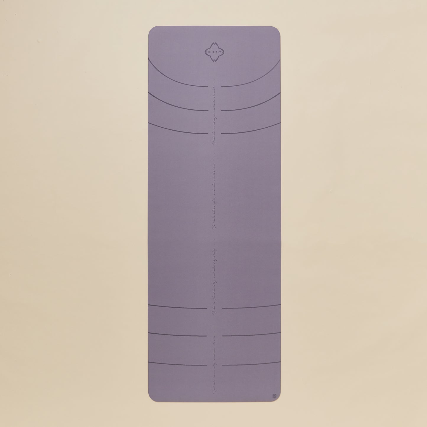 KIMJALY Ref. 8665025 Yoga mat grip+ 185cm x 65cm x 3mm - purple