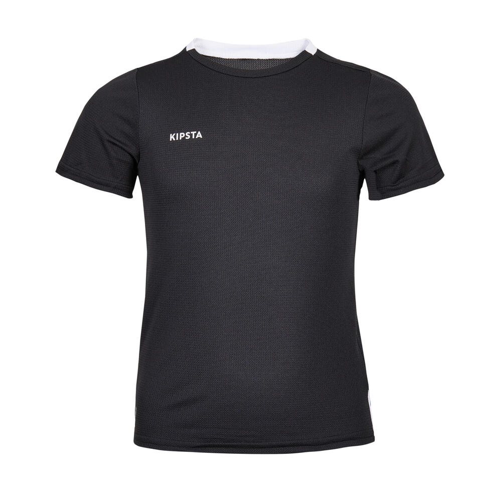 Kids' football shirt essential - black