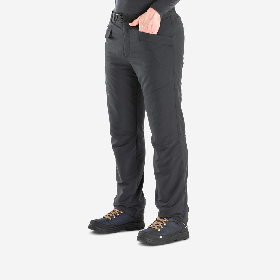 Men’s water-repellent hiking trousers -18°C NH100 - Grey