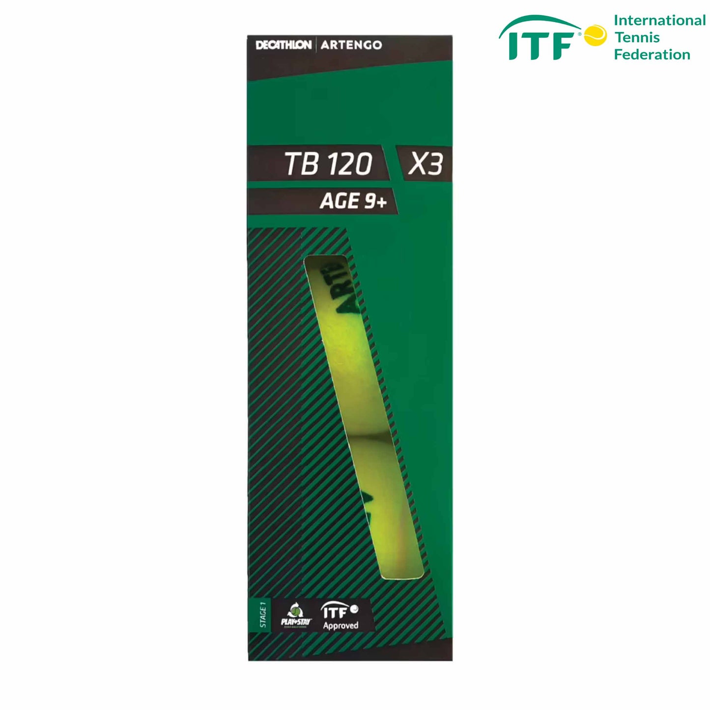 Tennis ball tb120*3 - green
