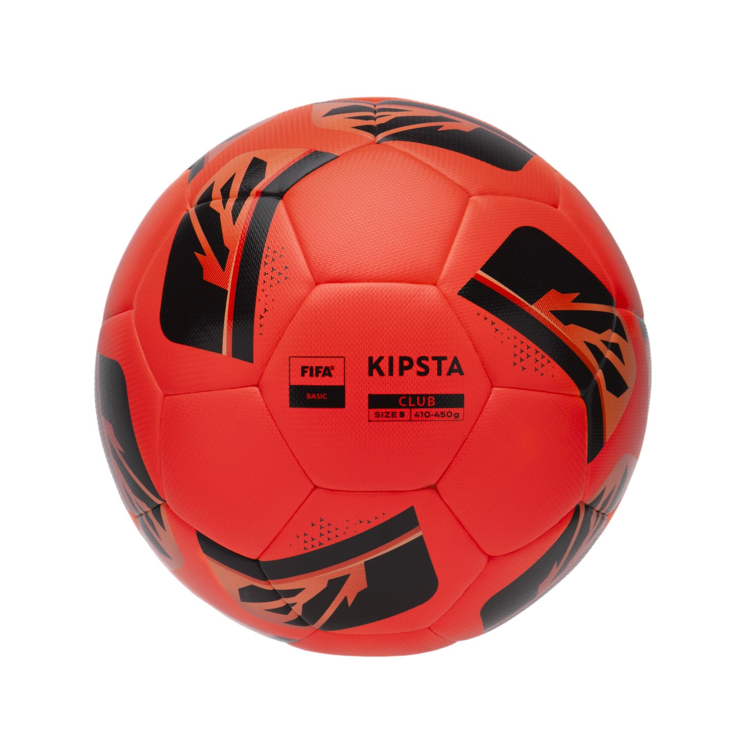 Size 5 FIFA Basic Football Club Hybrid - Red/Snow and Fog
