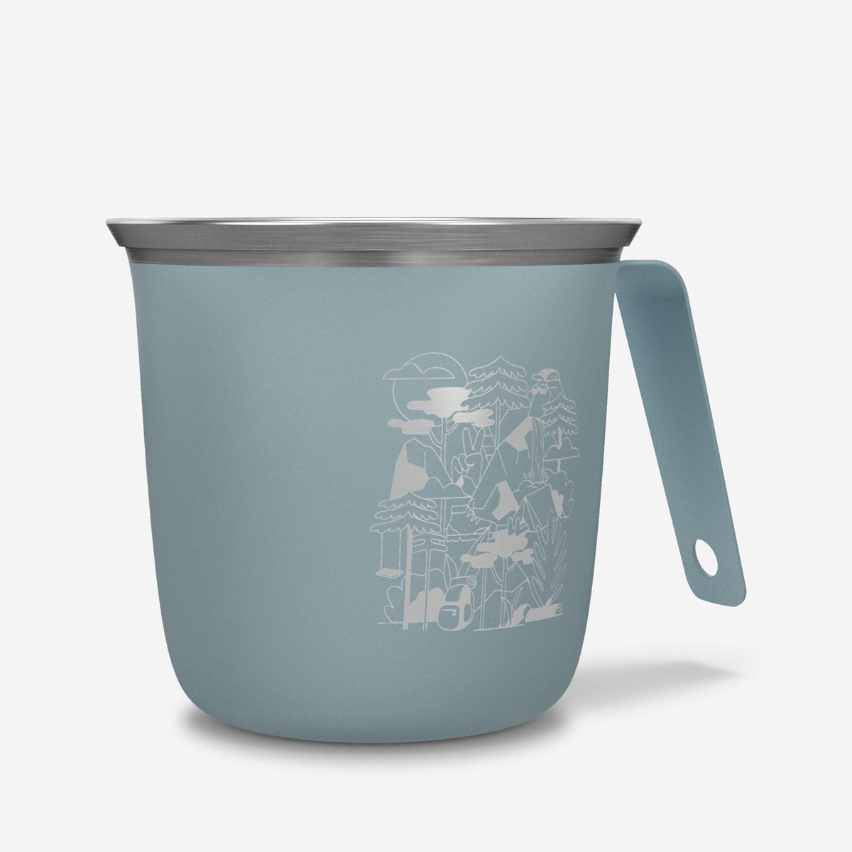CUP 500 STAINLESS STEEL 0,3L BLUE