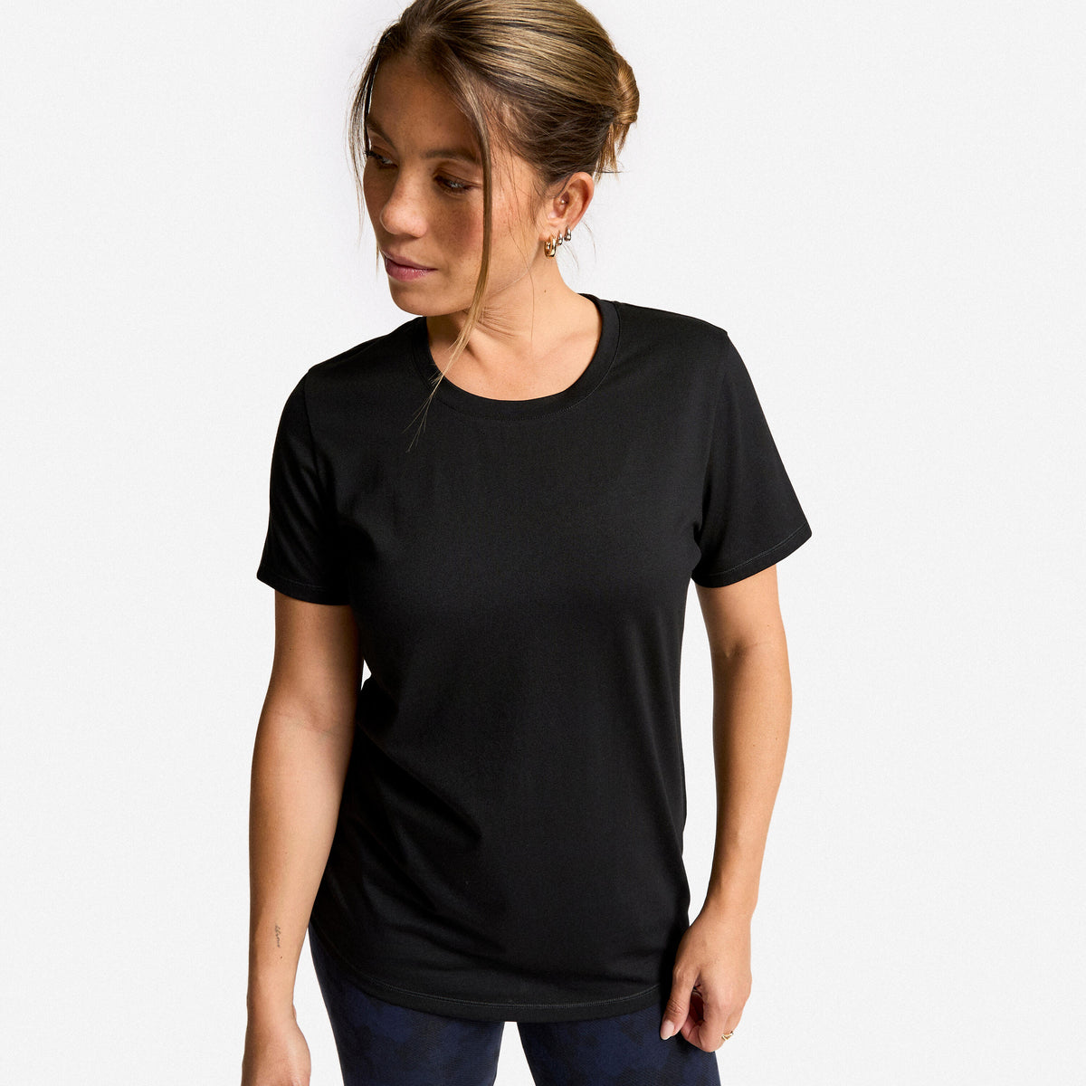 TS W 500 COOLING Crew Neck BLACK
