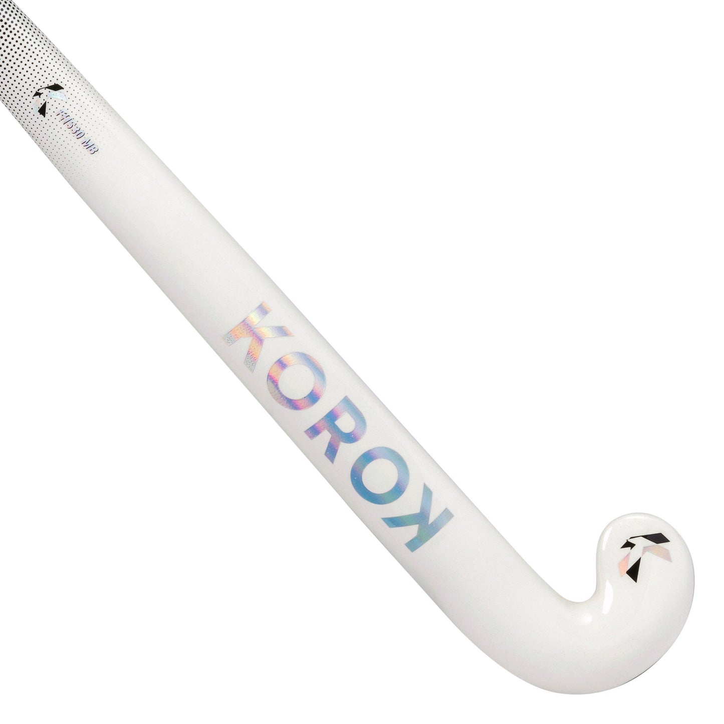 Adult Intermediate 30% Carbon Mid Bow Field Hockey Stick FH530 - White/Black