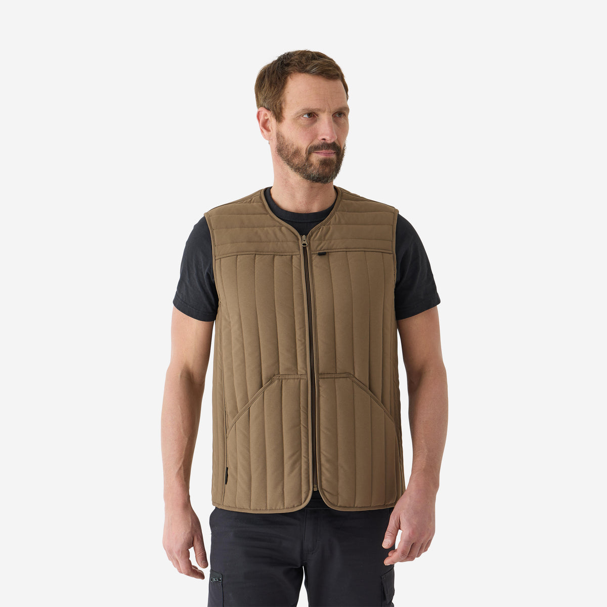 PADDED VEST 100 BEIGE