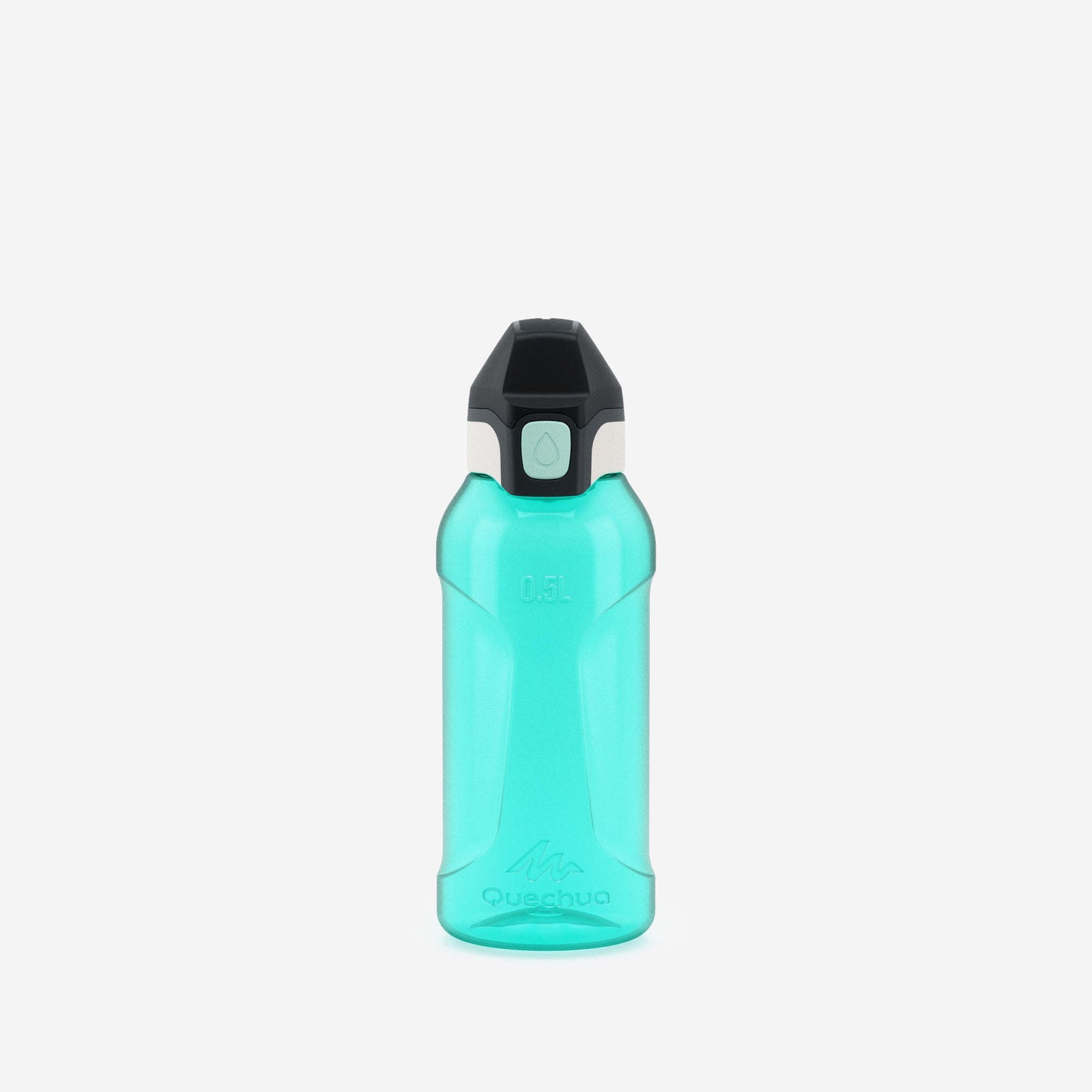 0.5 L Ecozen® kids' stain. steel water flask 500 with instant stopper for hiking