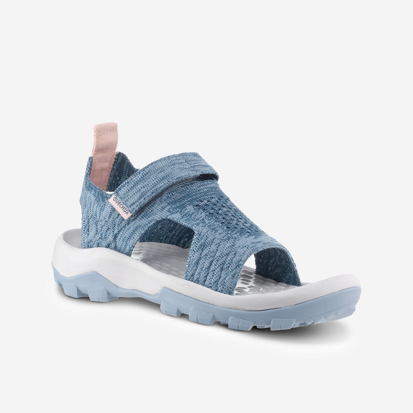 Kids' Hiking Sandals MH120 - Jr size 10 TO Adult size 6 - Blue Grey