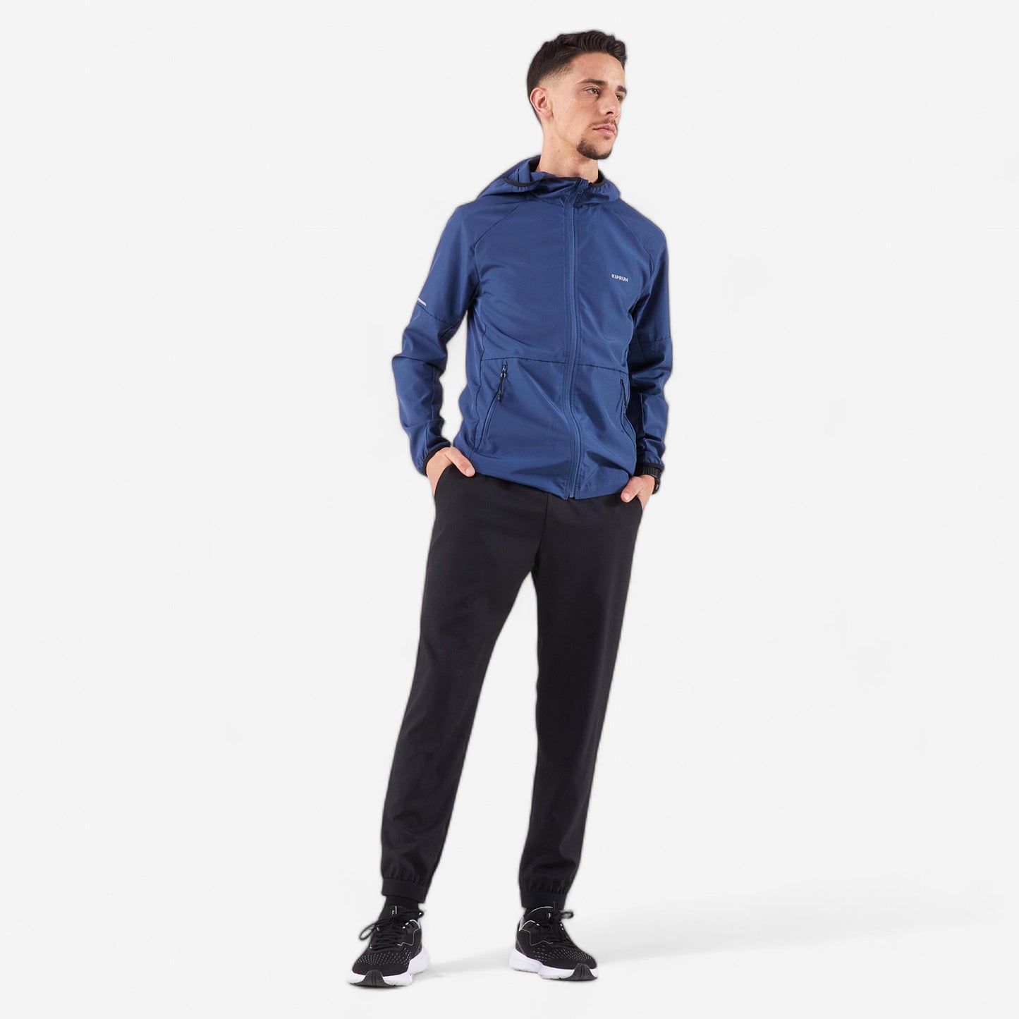 Men's KIPRUN Run 100 Dry Breathable Running Trousers - Black