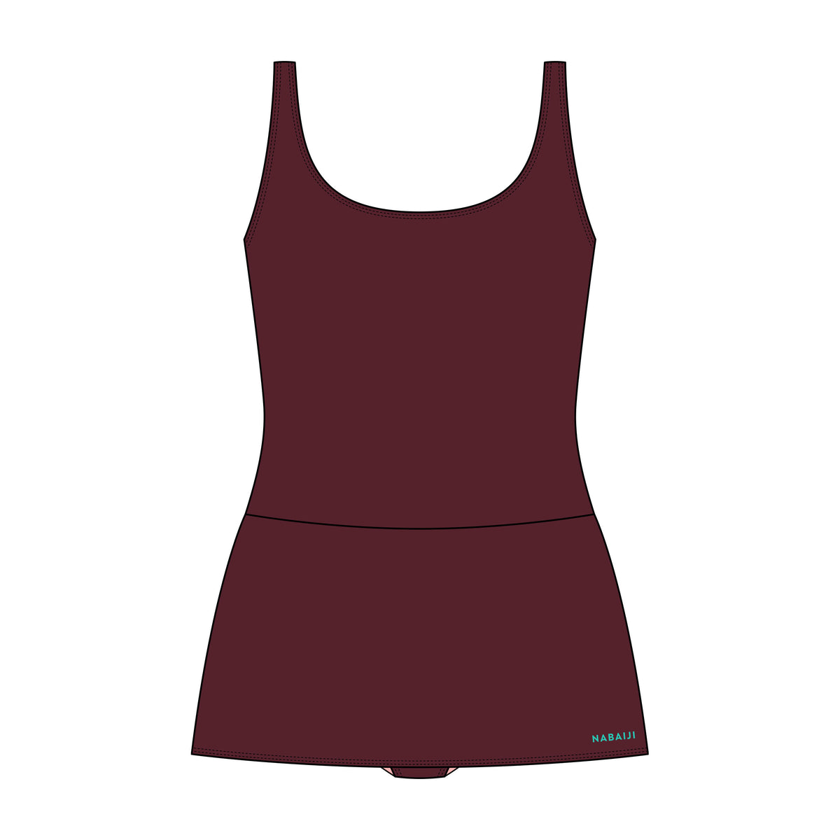 1P 100 HEVA SKIRT NEW BORDEAUX