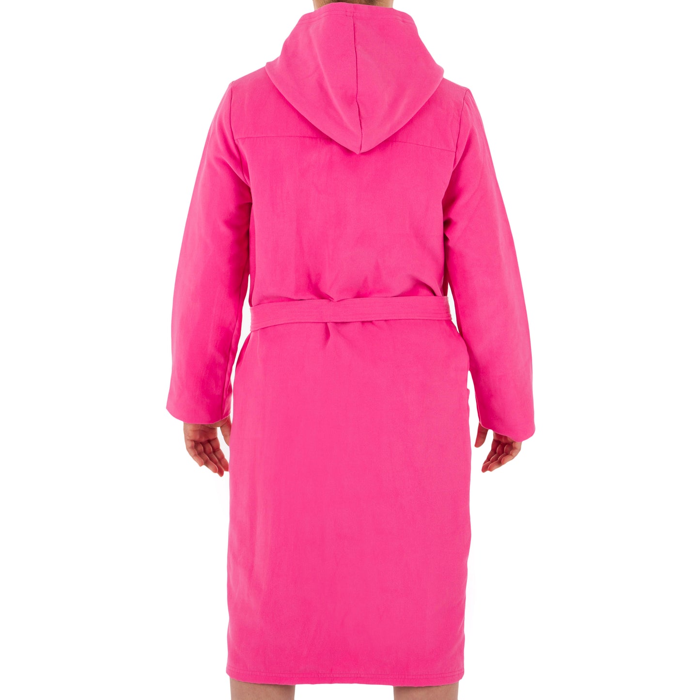 Women's Compact Microfibre Pool Bathrobe - Pink