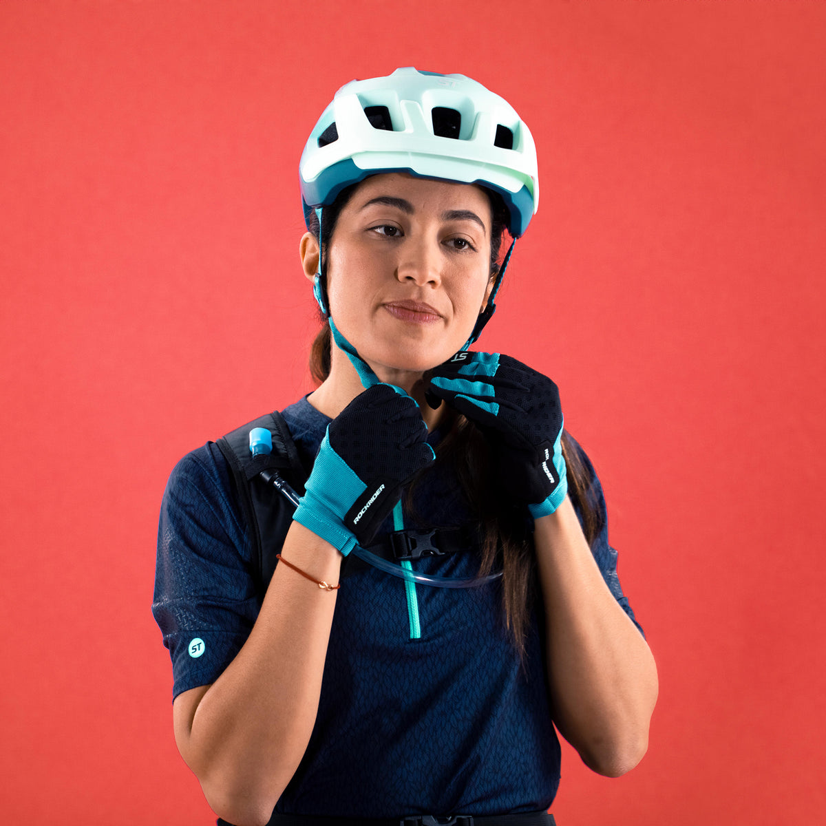 MTB HELMET ST 500 TURQUOISE