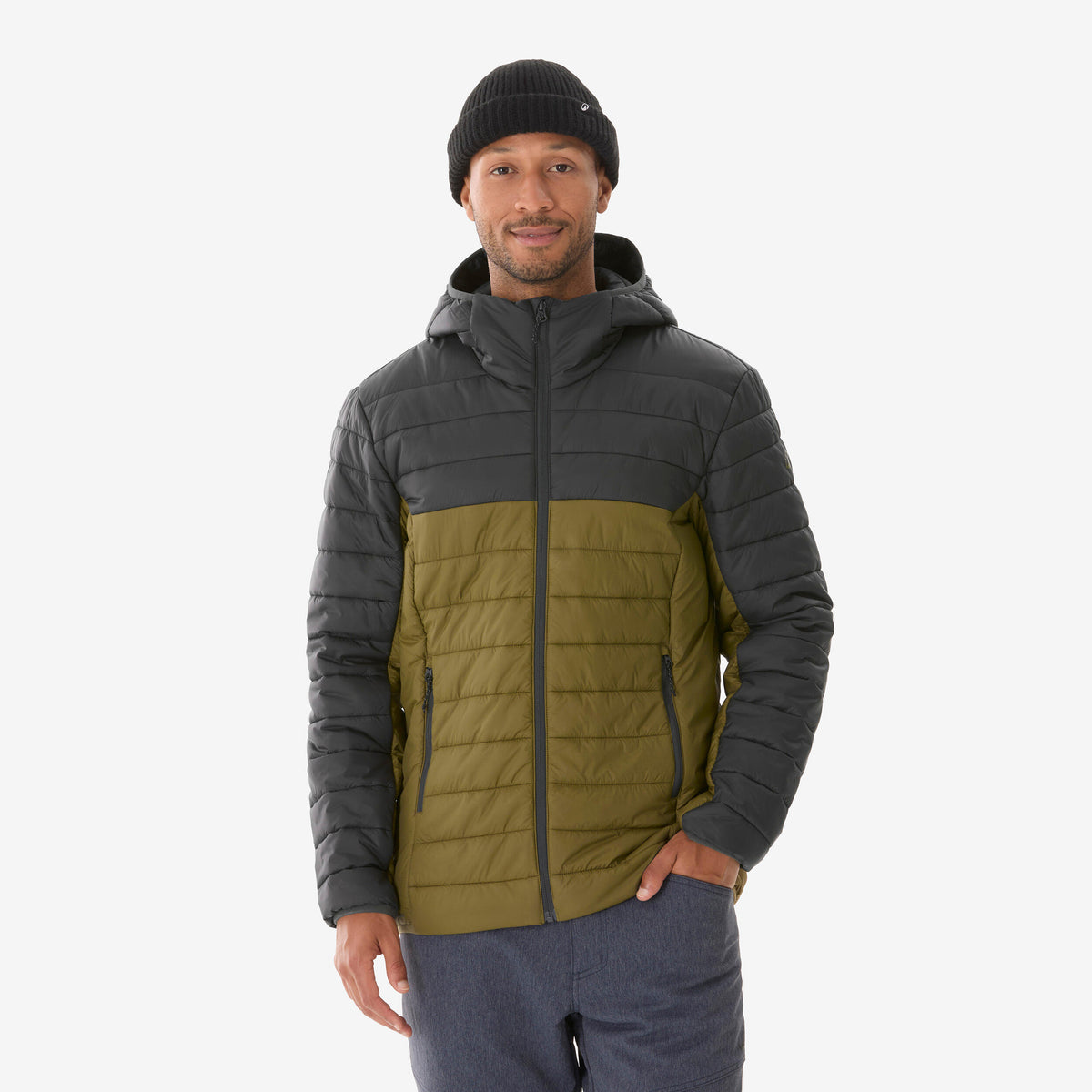 PADDED JACKET MH500 BLACK GREEN M