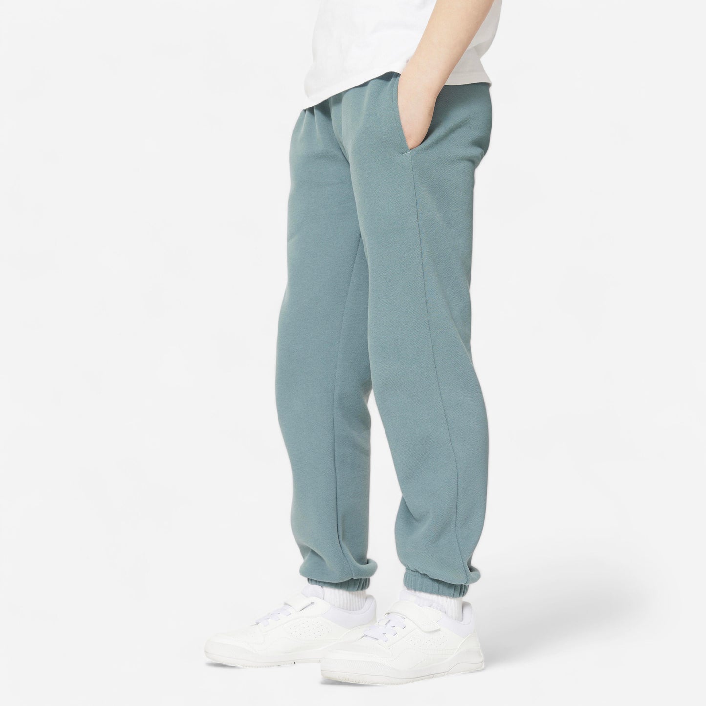 Kids' Unisex Warm Multisports Tracksuit Bottoms - Ash Green