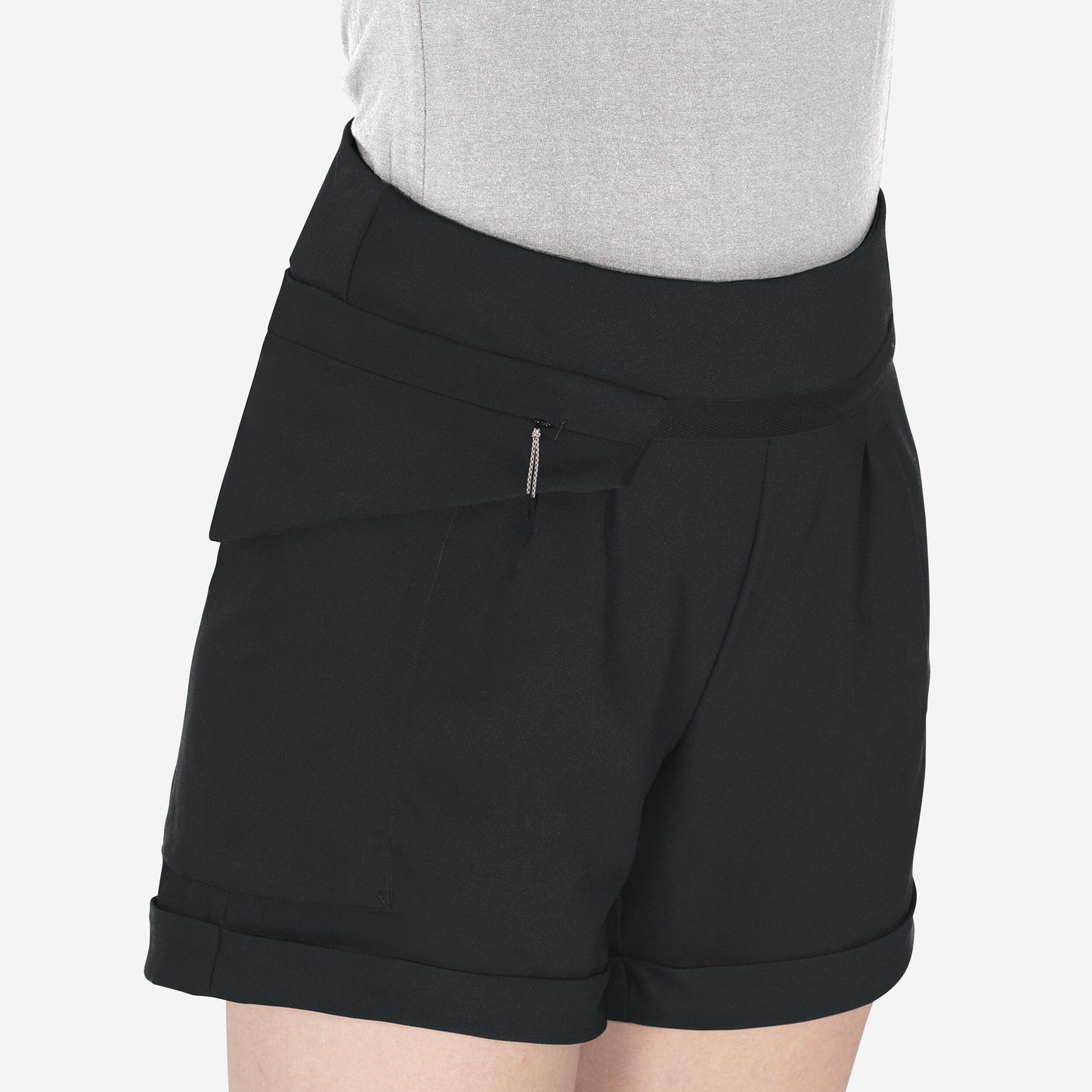 Women's Hiking Shorts Black - NH500