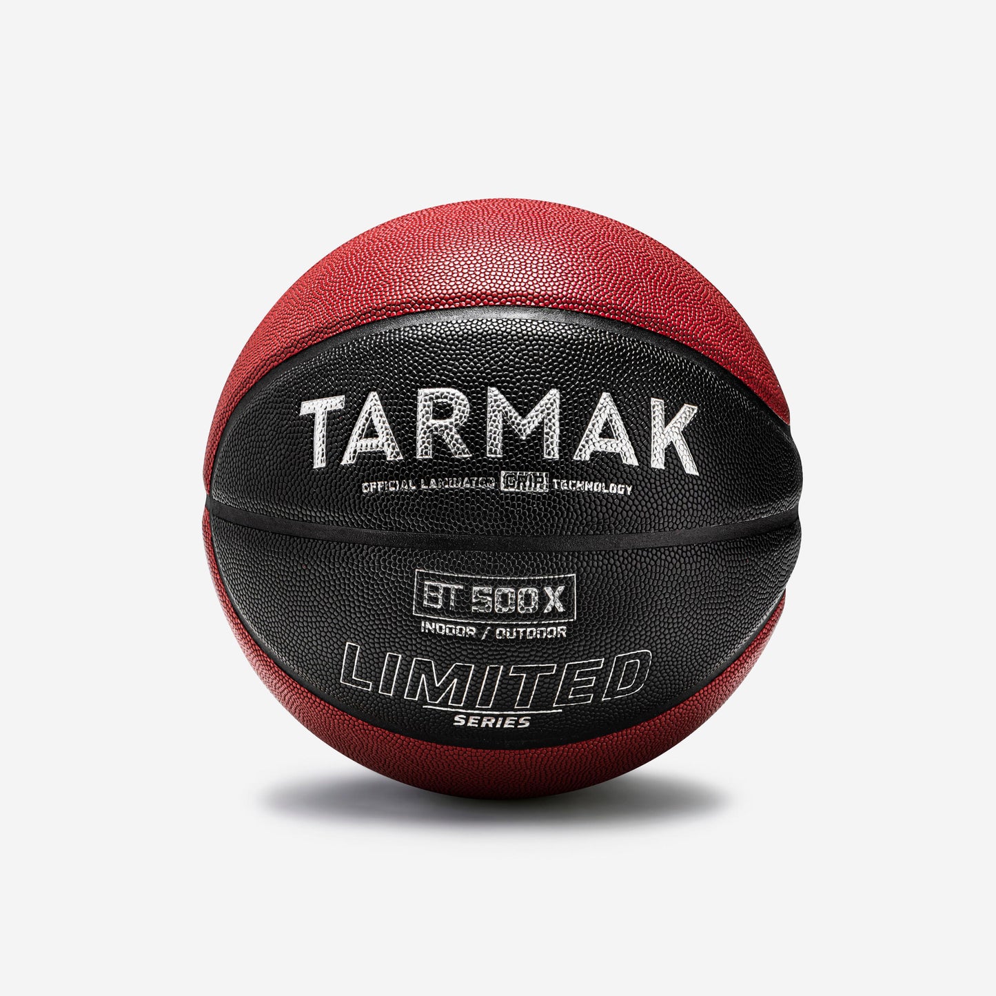 Adult Basketball BT500 Grip Ltd Size 7 - Red/Black