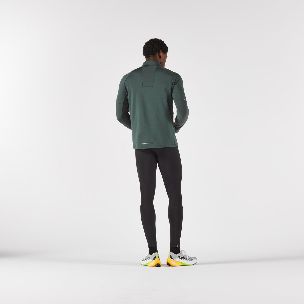 LS TS 1/2 ZIP RUN 500 WARM GREEN K23A