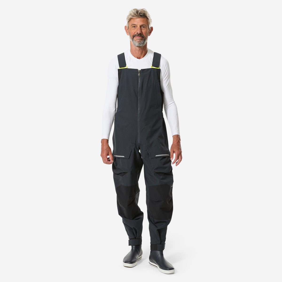 Bib Sailing 500 M Dark grey Fluo