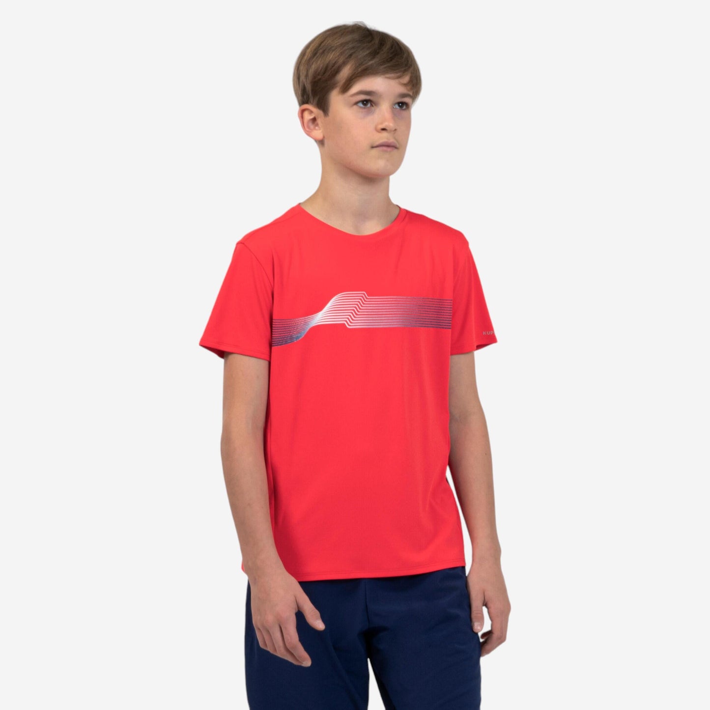 AT300 Kiprun Track Kid's Running and Athletics T-Shirt Red