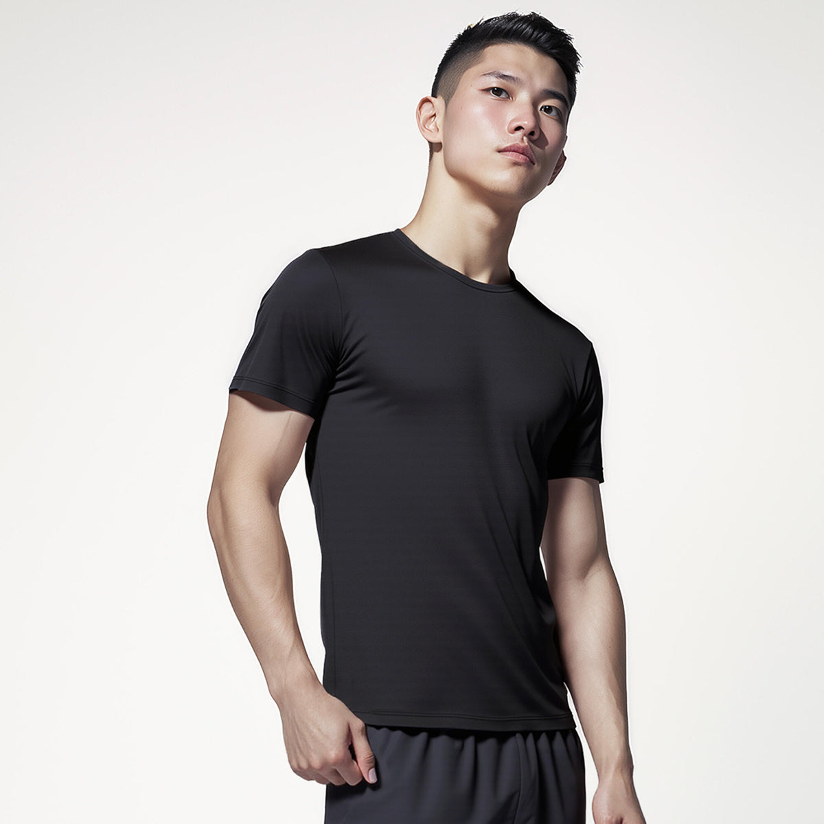 TSHIRT RUN DRY M BLACK