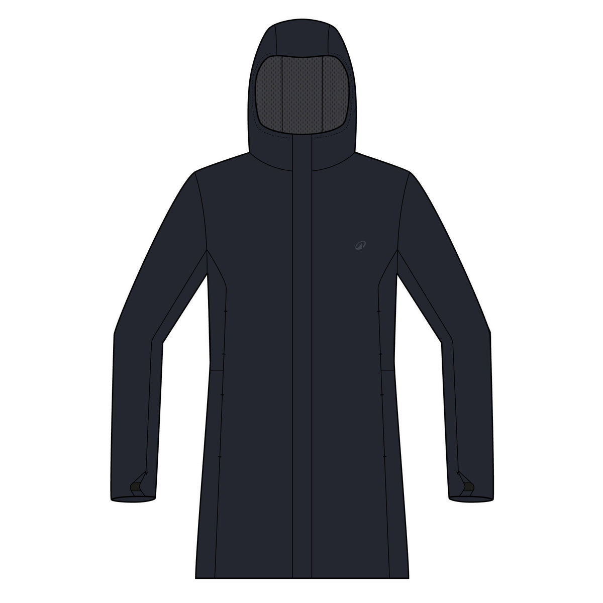 Long jacket Sailing 500 W Navy