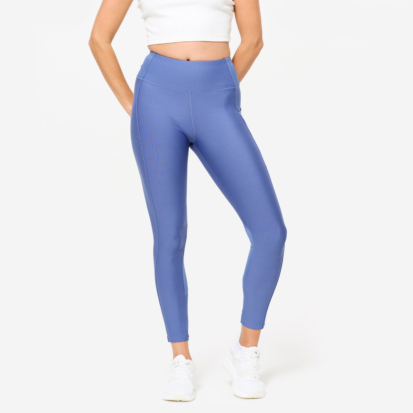 Women's Fitness Leggings with Phone Pocket - Comet Blue