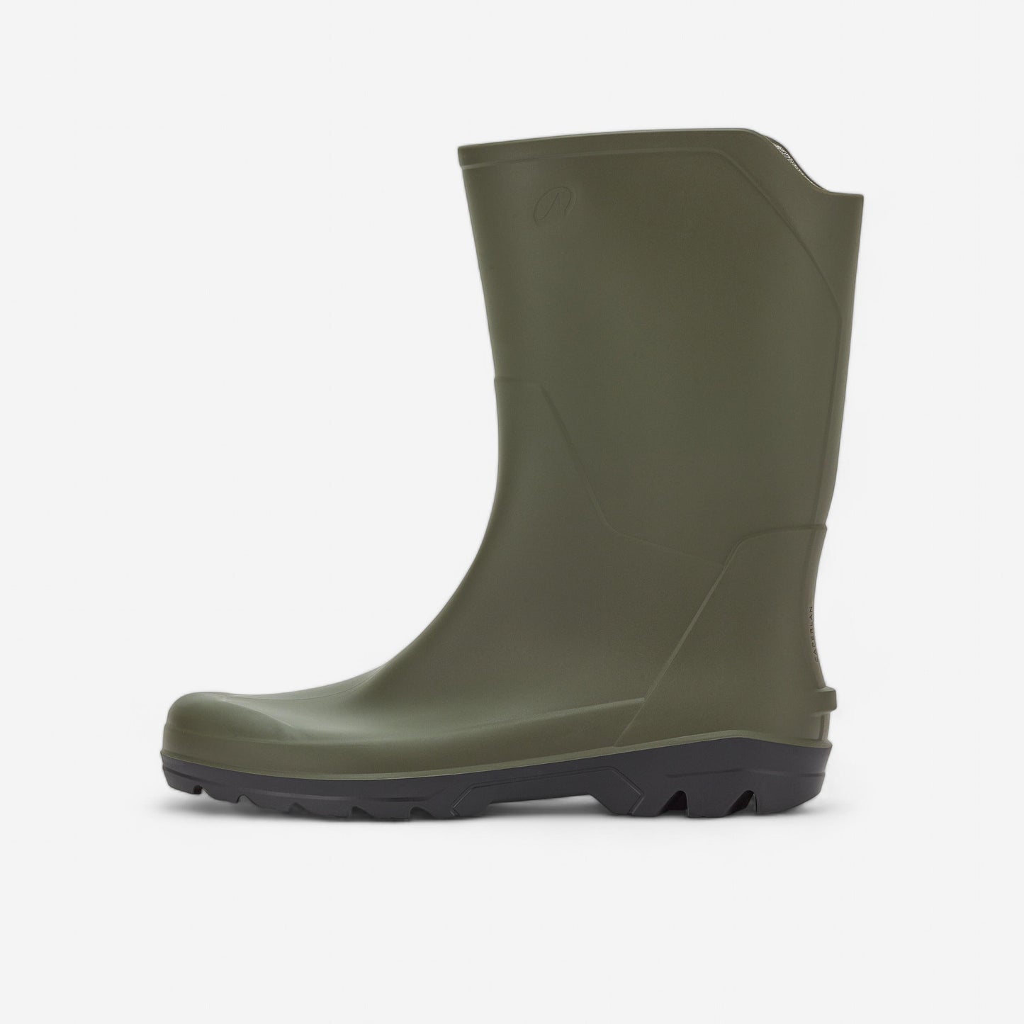 Men's short and lightweight waterproof wellies LAND 100 green