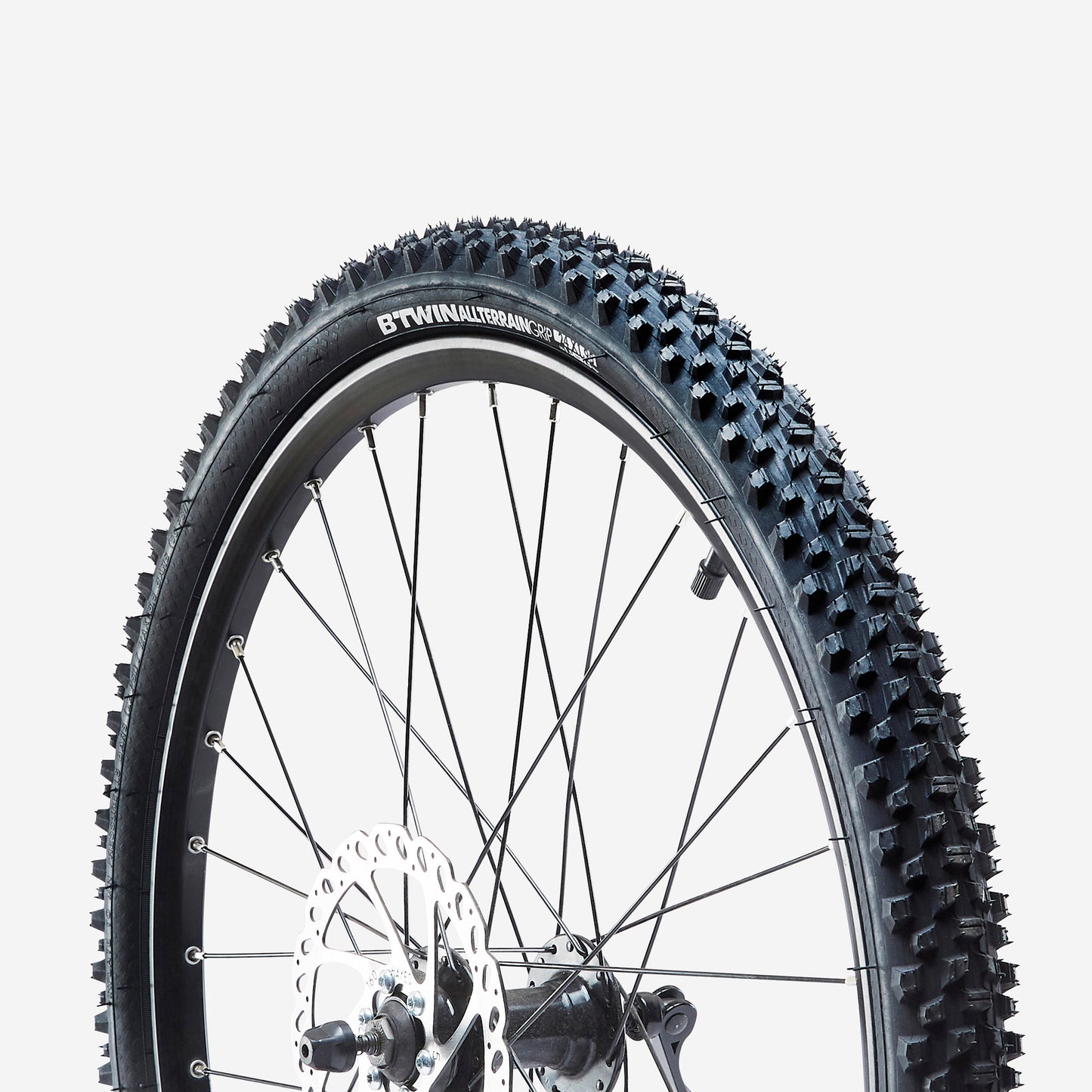 Kids' All Terrain Grip Mountain Bike Tyre 24x1.95