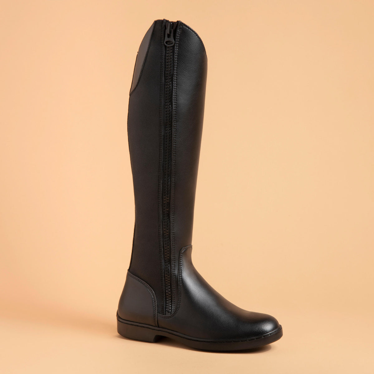 LONGBOOT 500 SYNTHETIC ZIP BLACK