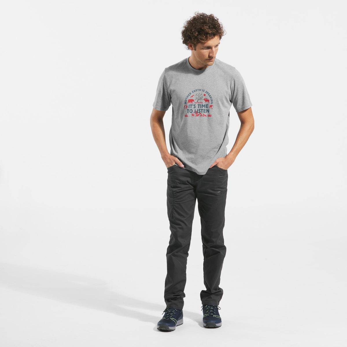 PANTS REGULAR NH500 M GREY