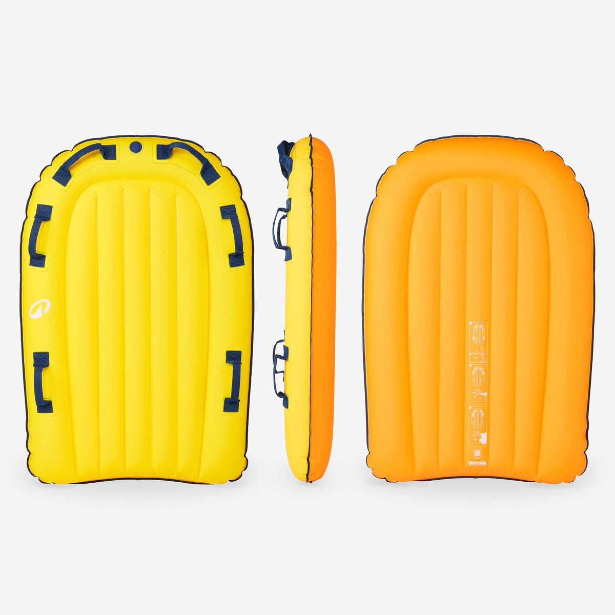 Bodyboard tandem PVC yellow /orange
