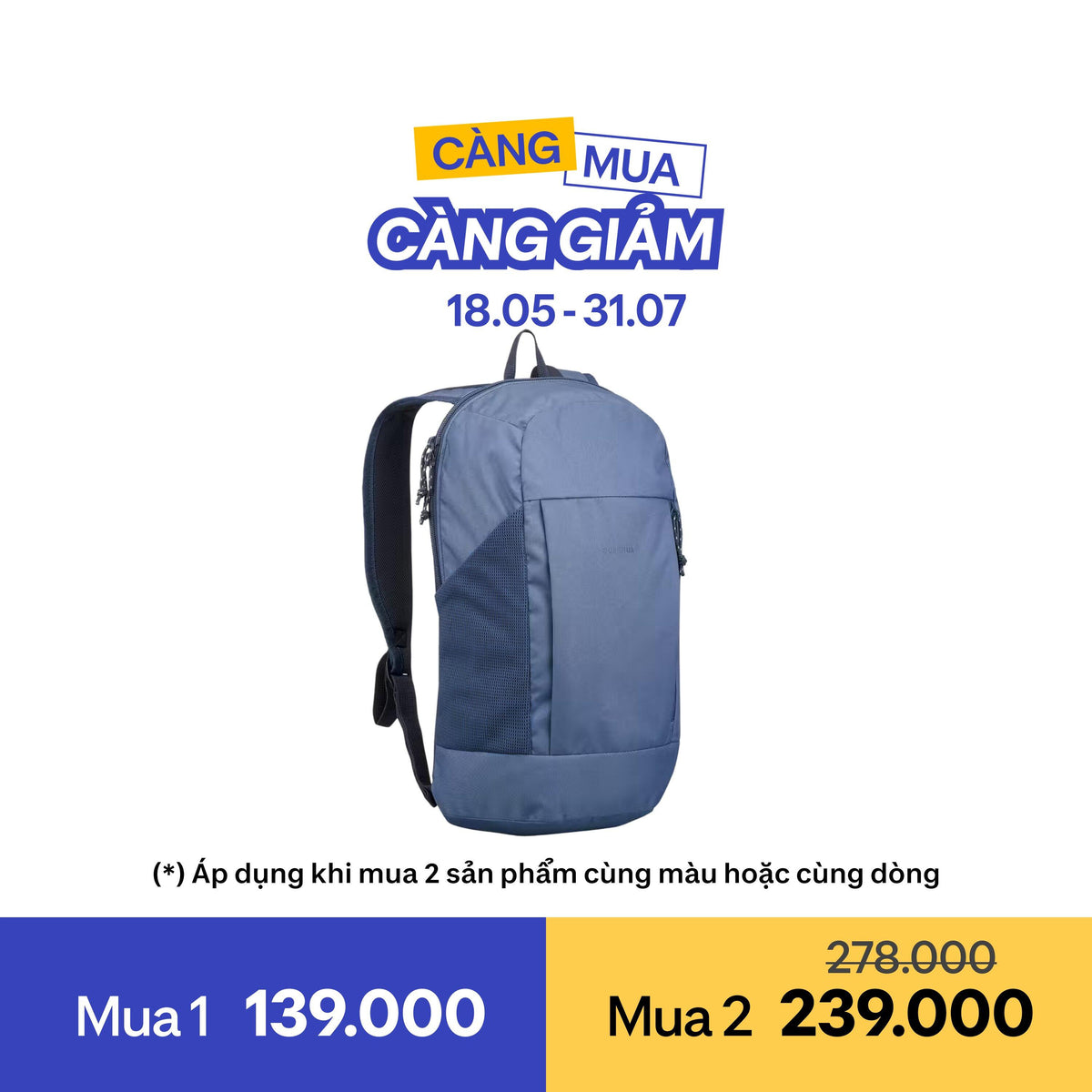 backpack ARPENAZ 100 10L blue