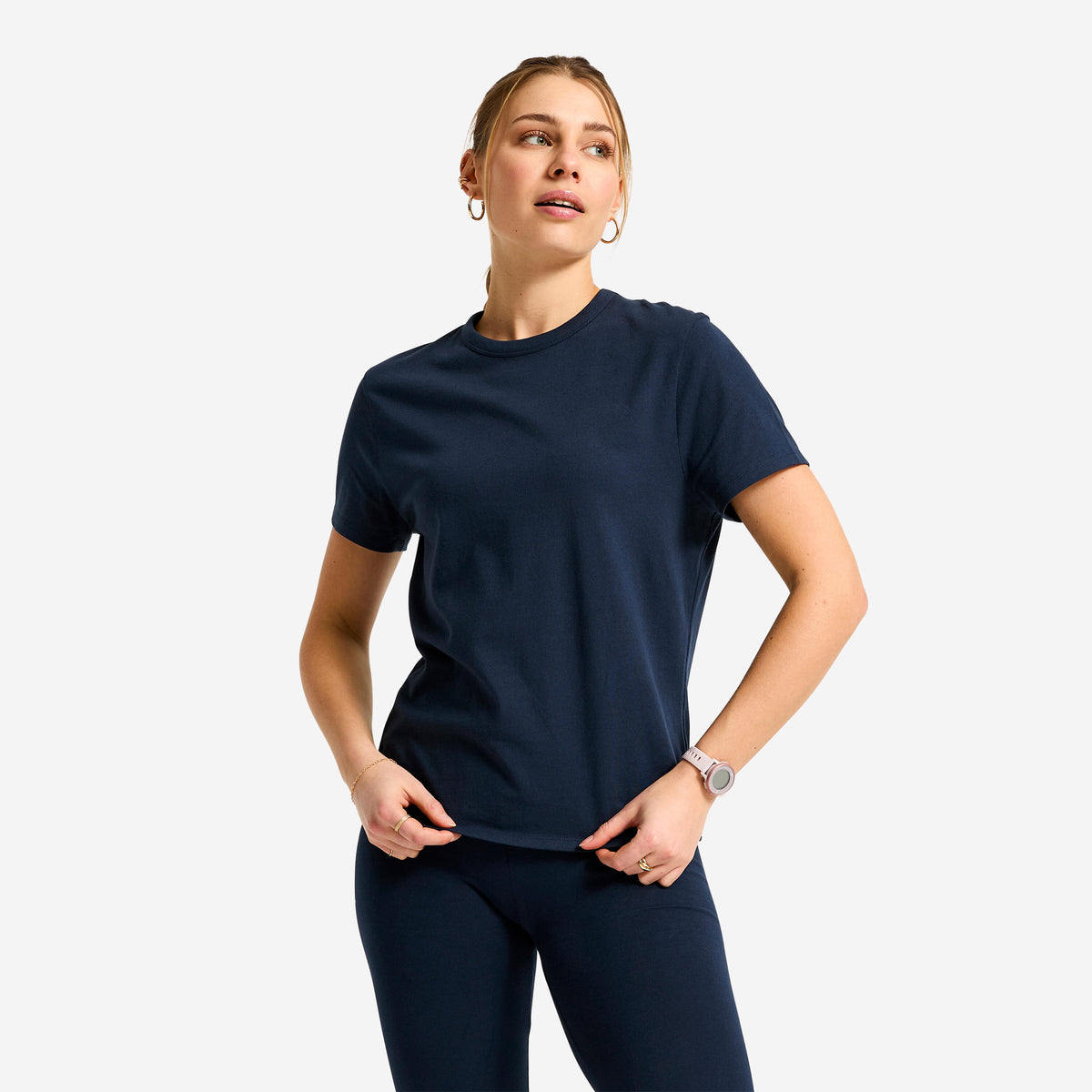 TS W 100 COTTON ESSENTIAL NAVY