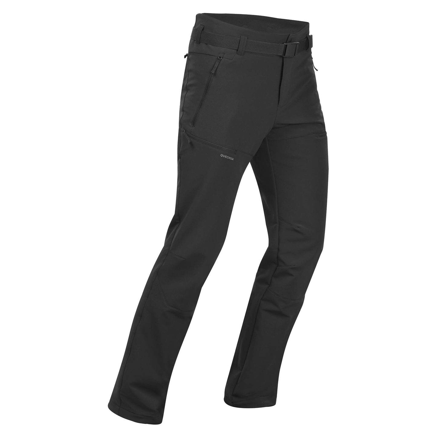 Men's warm and water-repellent hiking trousers SH500 - Black