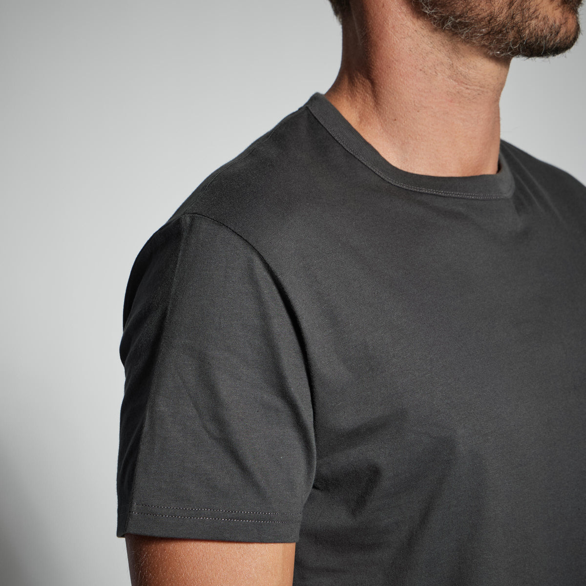 T-SHIRT MC 100 ECO UNI CARBON GREY
