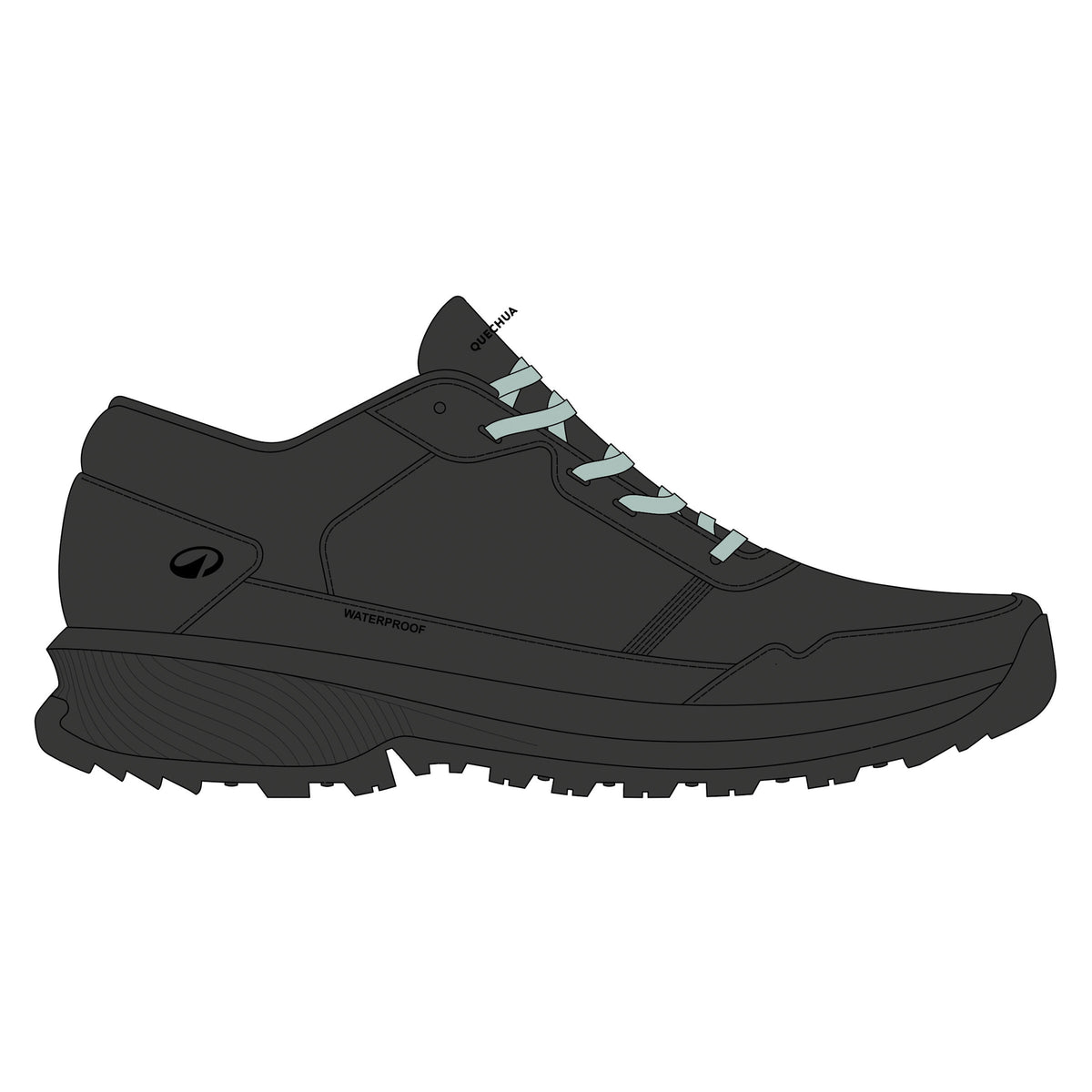 SHOE NH100 LOW WP W DARK GREY