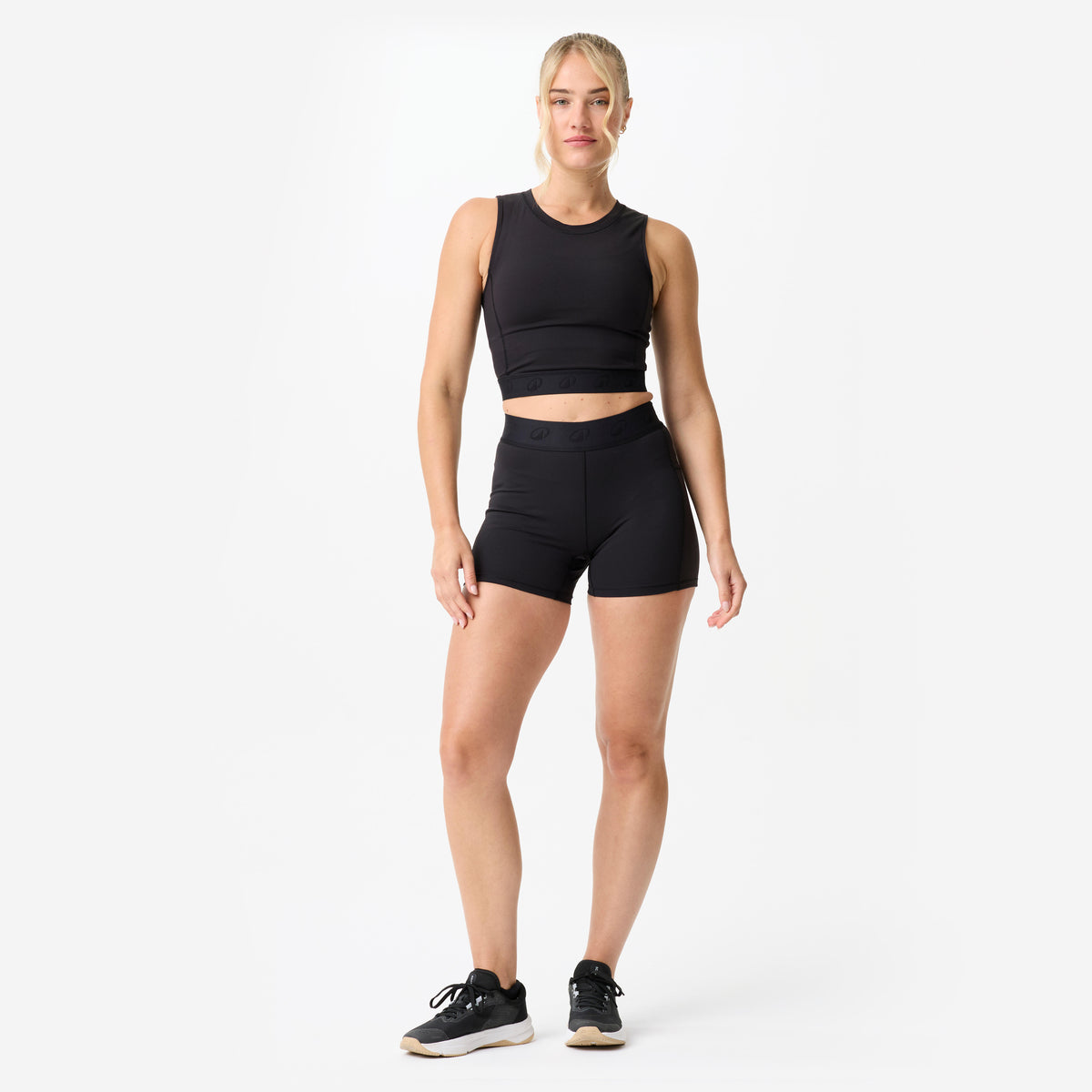 HIIT CROPTANK ELASTIC BLACK