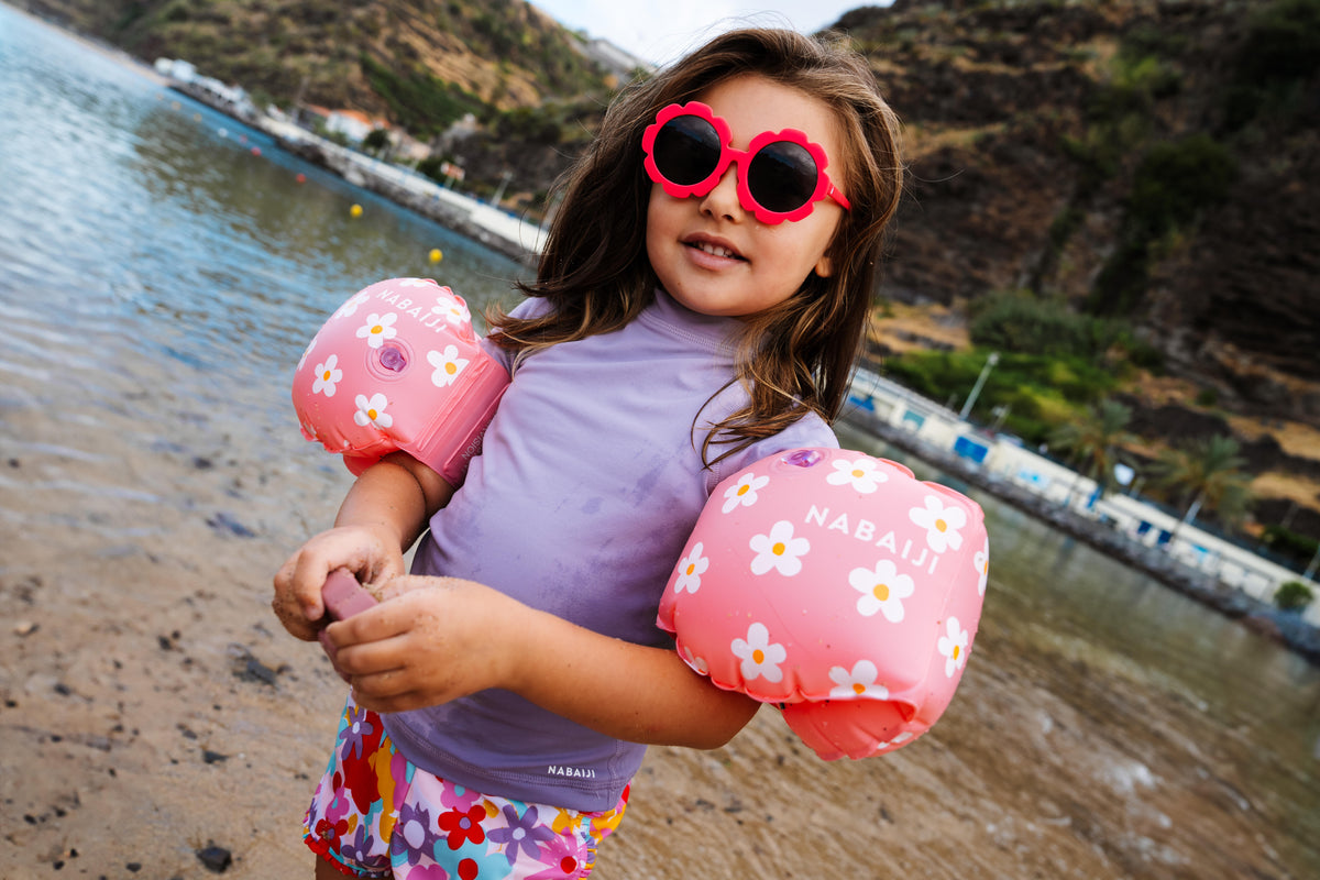 ARMBANDS 100 11-30KG FLOWER PINK