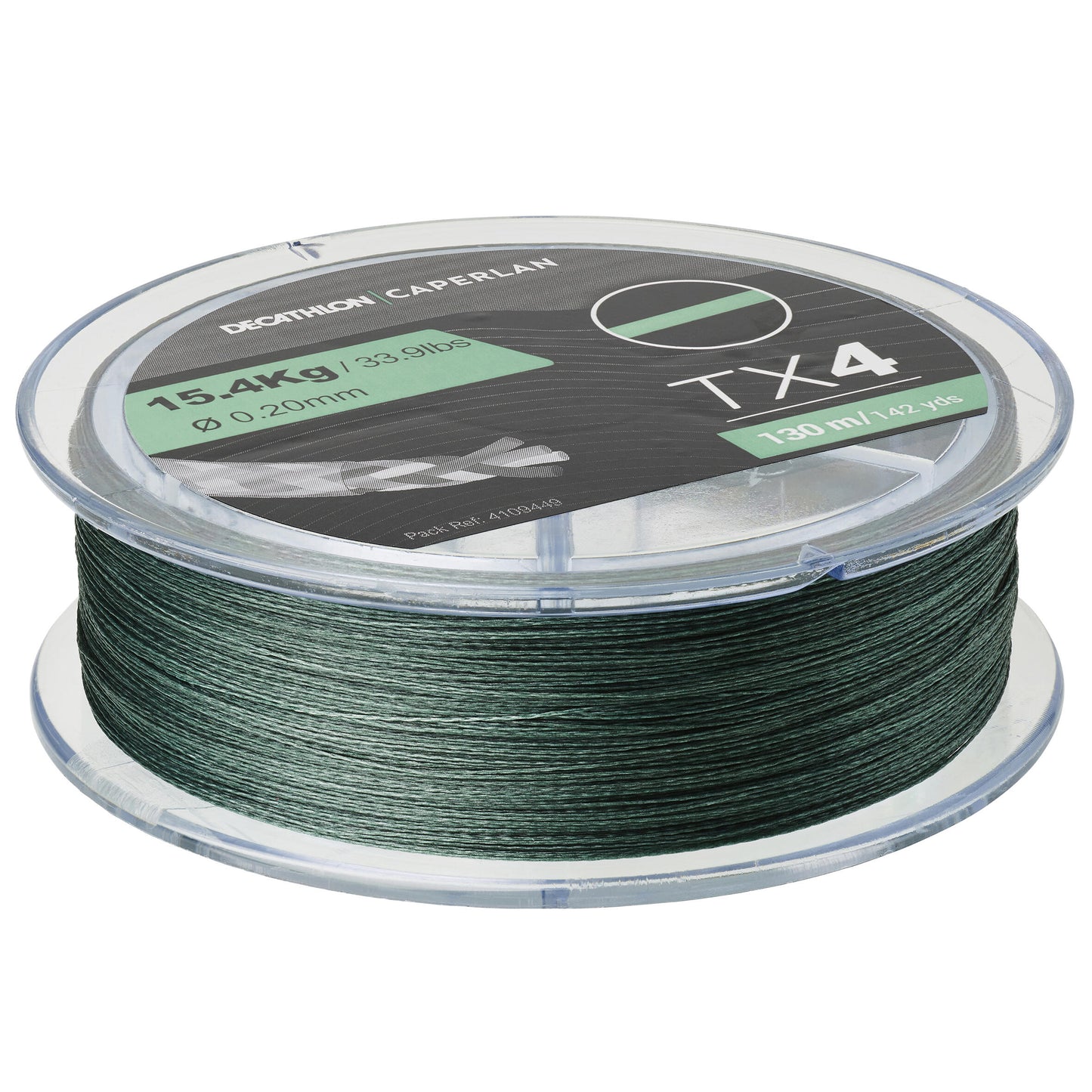 LURE FISHING BRAIDED LINE TX4 130 m - GREEN