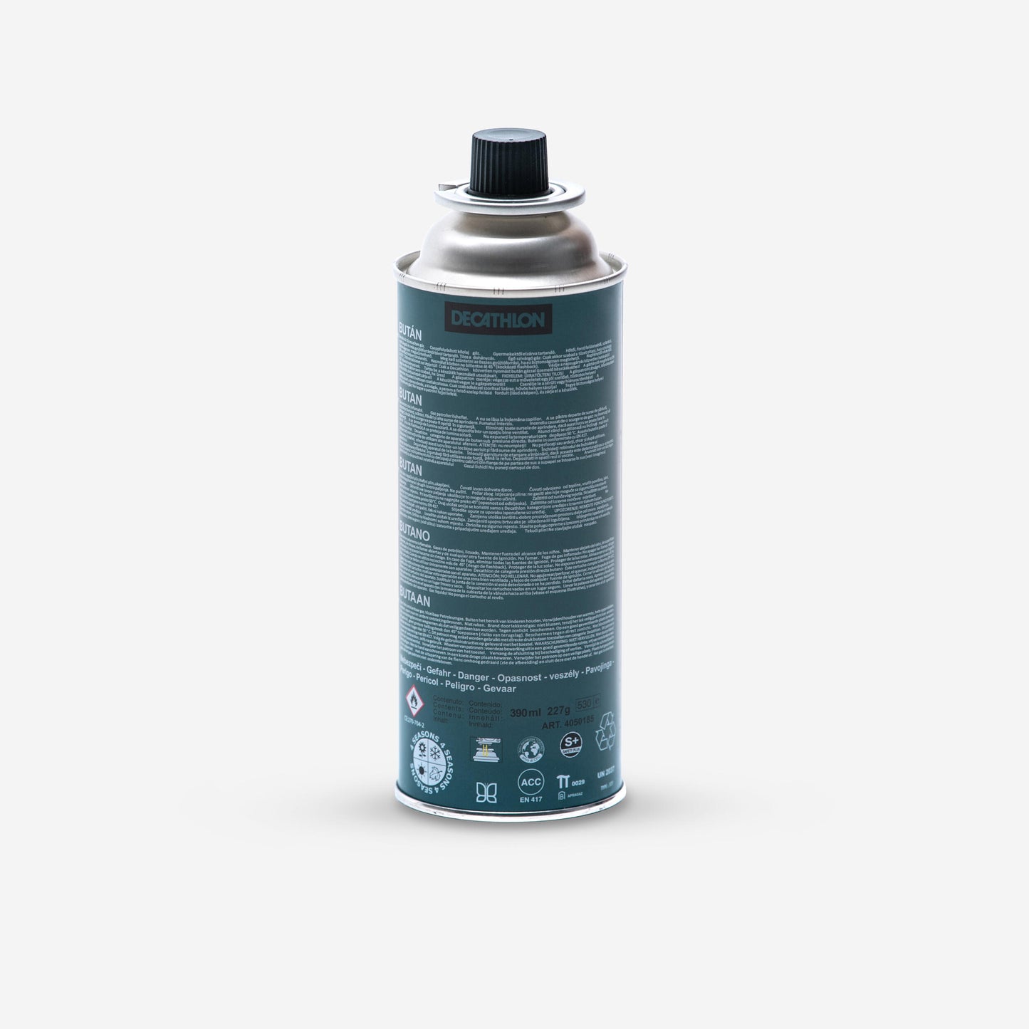 Butane gas cartridge 220 g for hiking camping stove