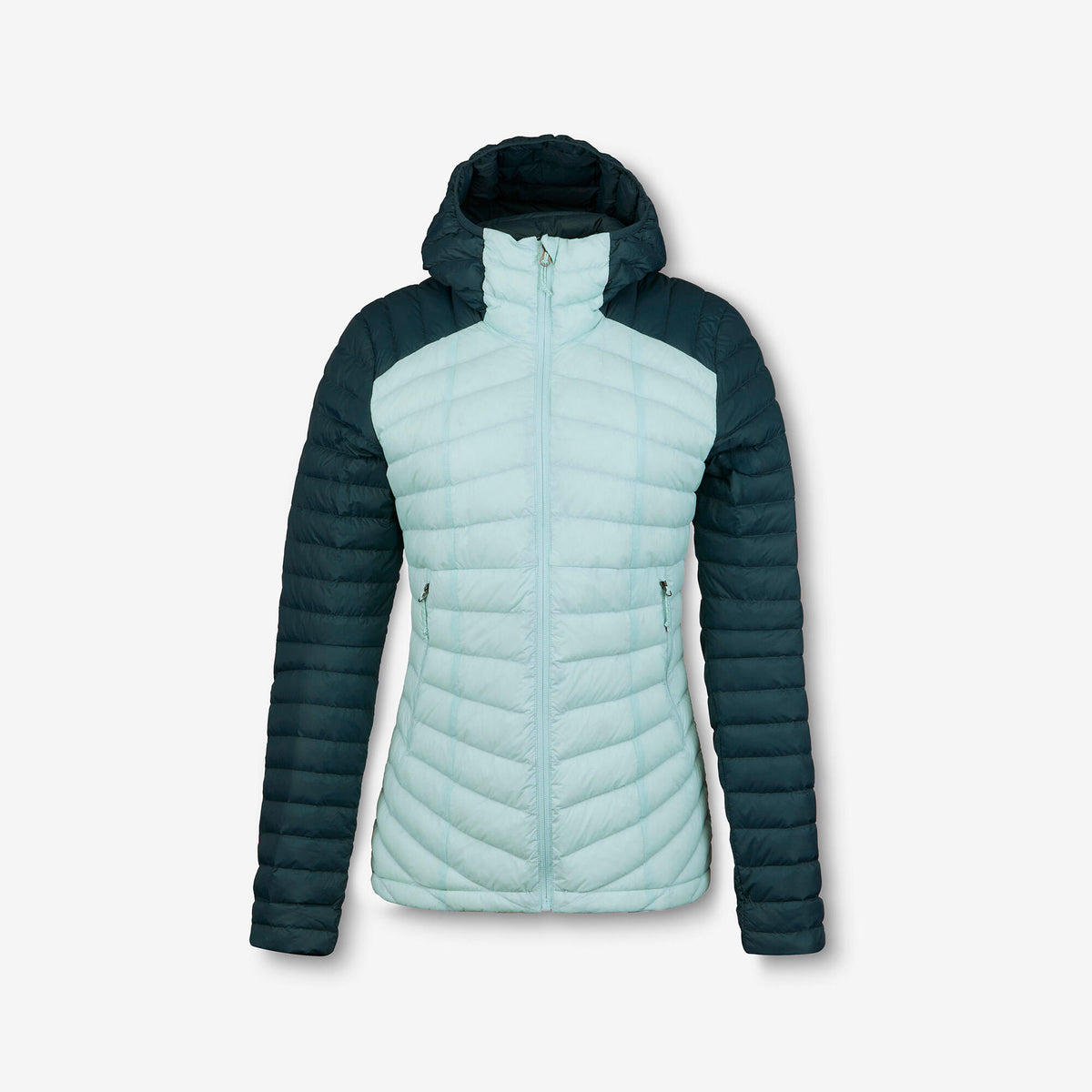 DOWNJACKET HOODIE -3 W BLUE GREY