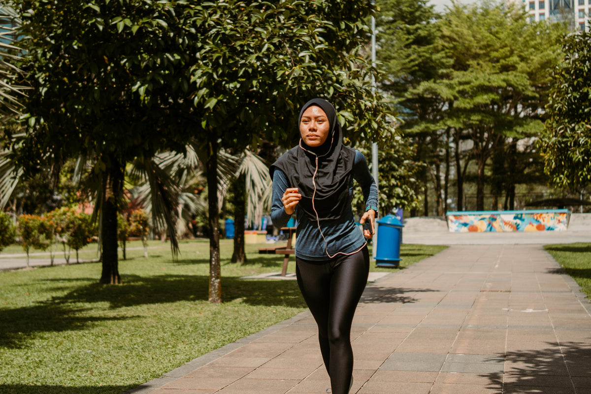 RUNNING HIJAB V2 Black