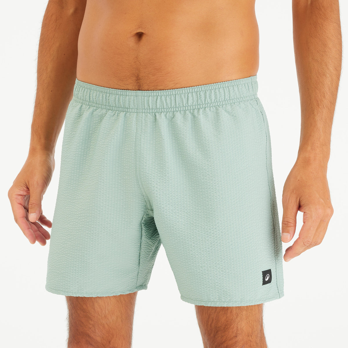 SWIMSHORT 100 BASIC TEXTURED KAKI