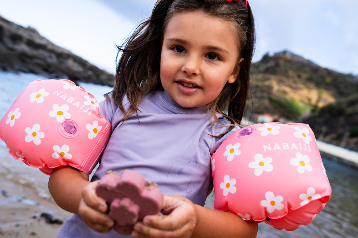 ARMBANDS 100 11-30KG FLOWER PINK