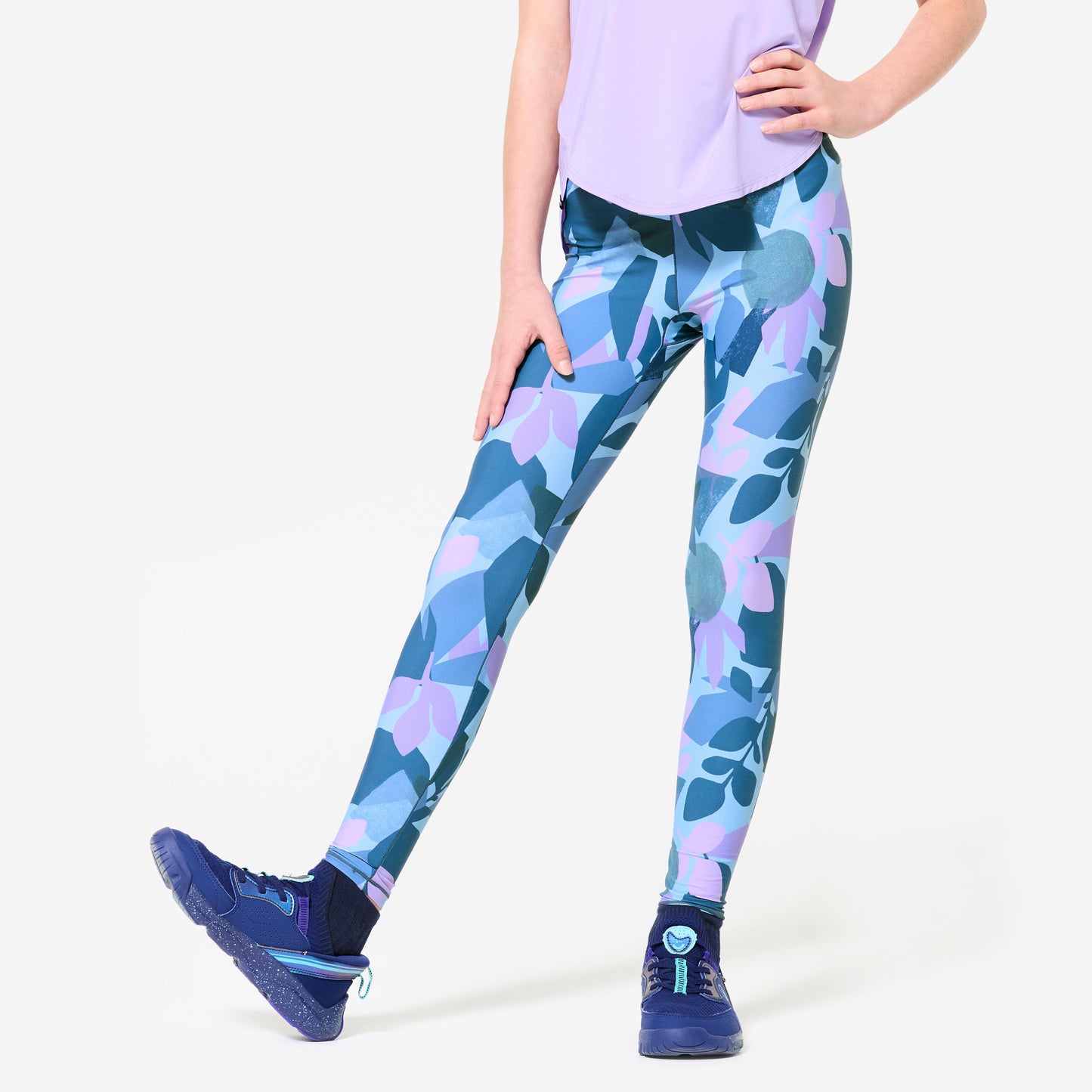 Girl's ultra light legging, dark blue