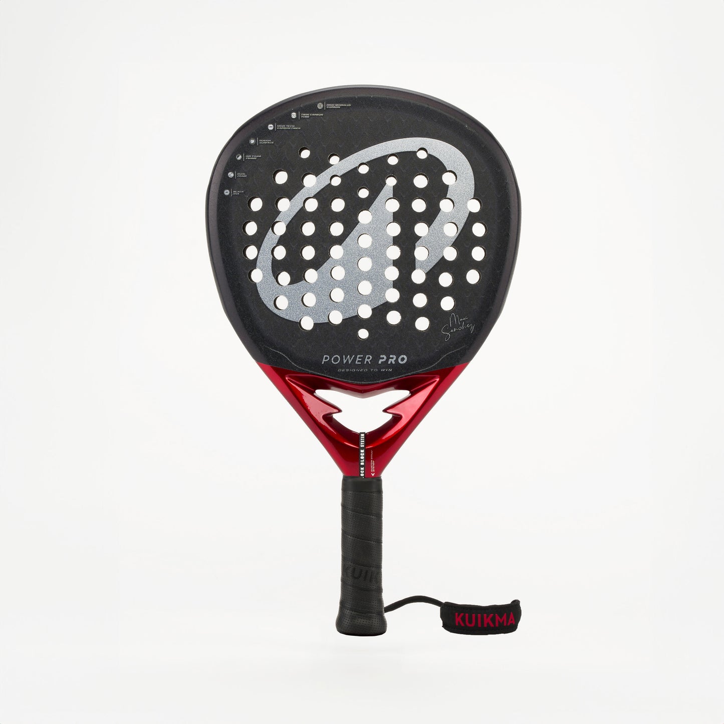 Adult Padel Racket Power Pro with Custom Strap System