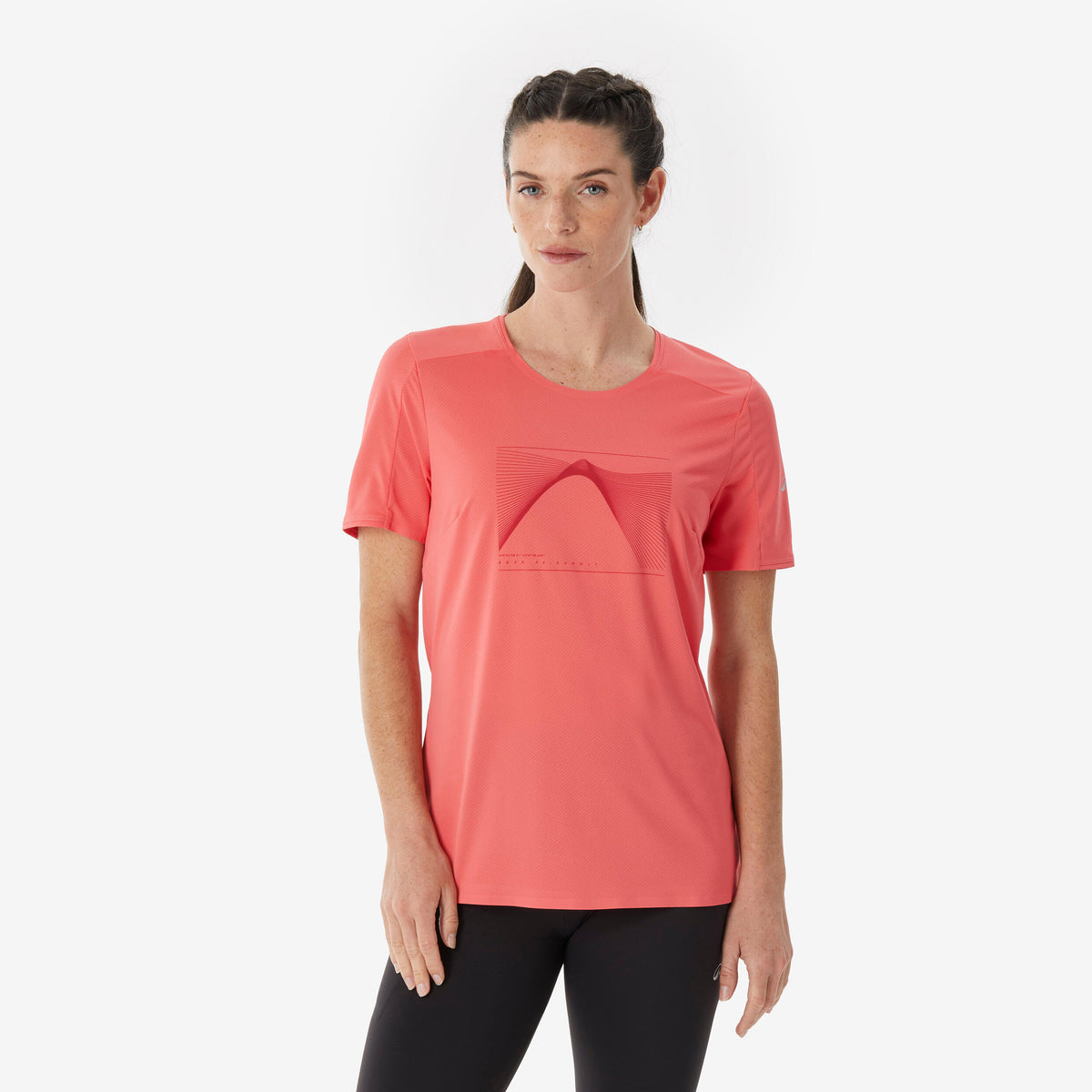 T-SHIRT MH500 W POMELO PINK