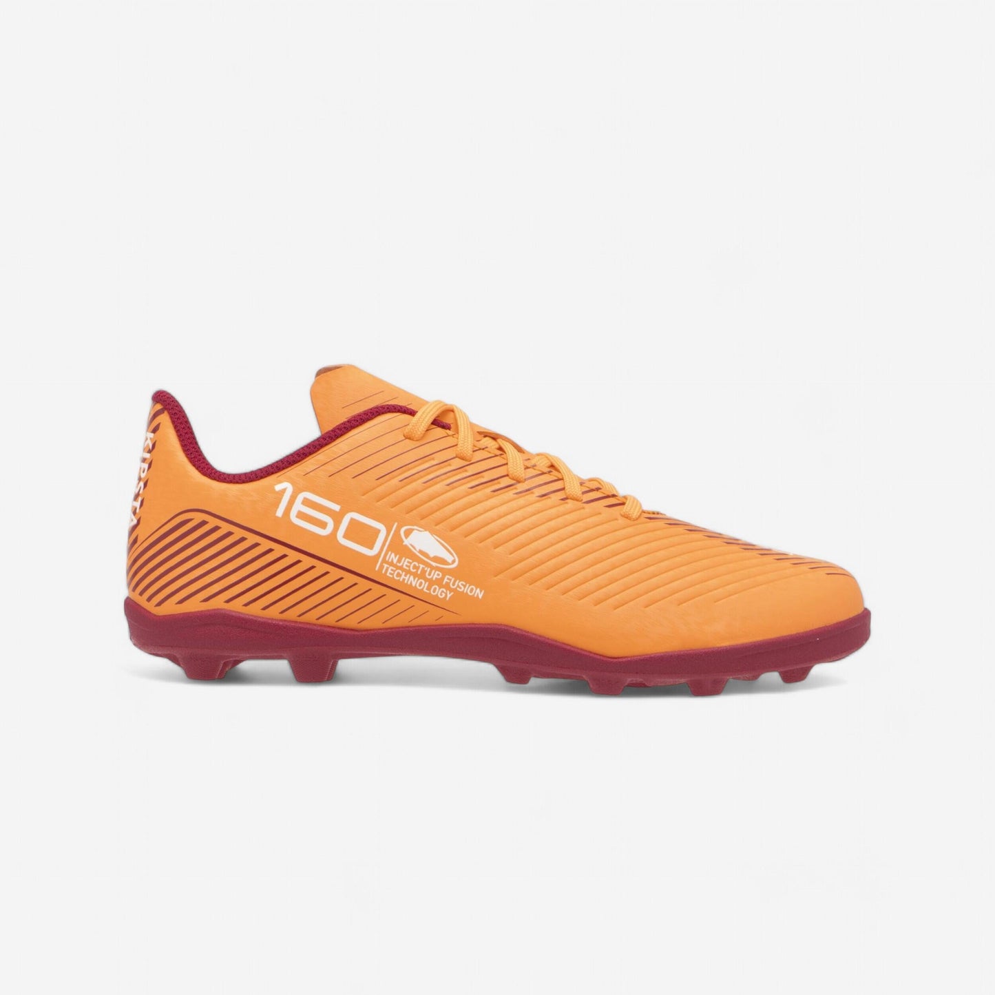 Kids' Lace-Up Football Boots 160 MG - Orange