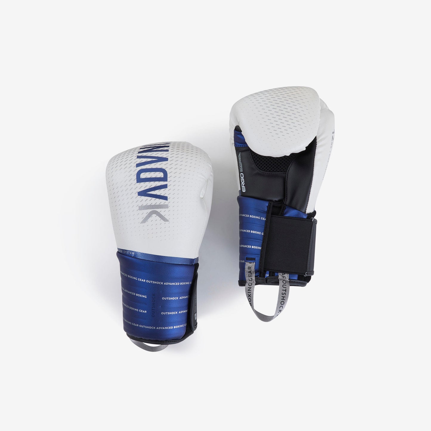 Boxing Gloves With Wrist Support - Blue/White
